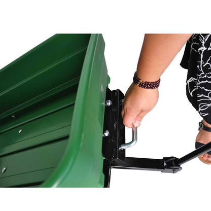 Folding Garden Dump Cart With Steel Frame And 10-in., 300-Pound