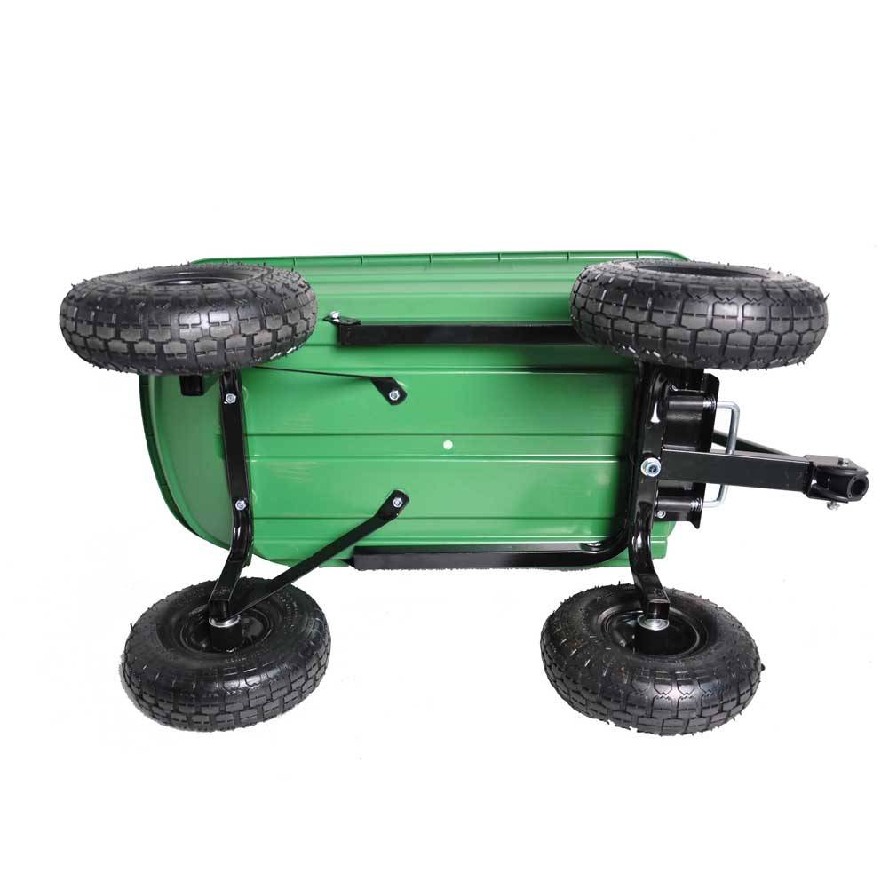 Folding Garden Dump Cart With Steel Frame And 10-in., 300-Pound