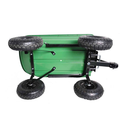 Folding Garden Dump Cart With Steel Frame And 10-in., 300-Pound