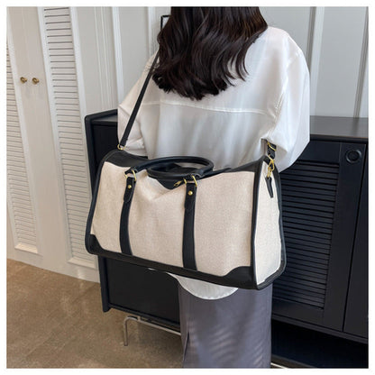 Voyagera™ – Canvas Travel Tote Bag (Large Capacity)