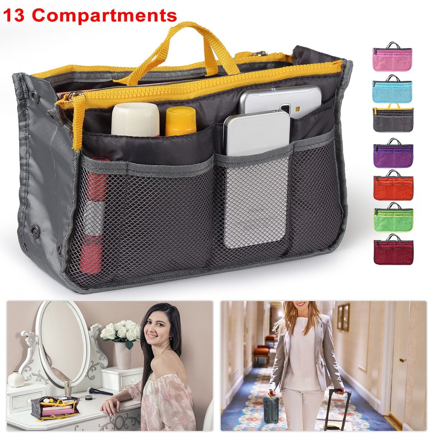 MultiPocket Handbag Organizer