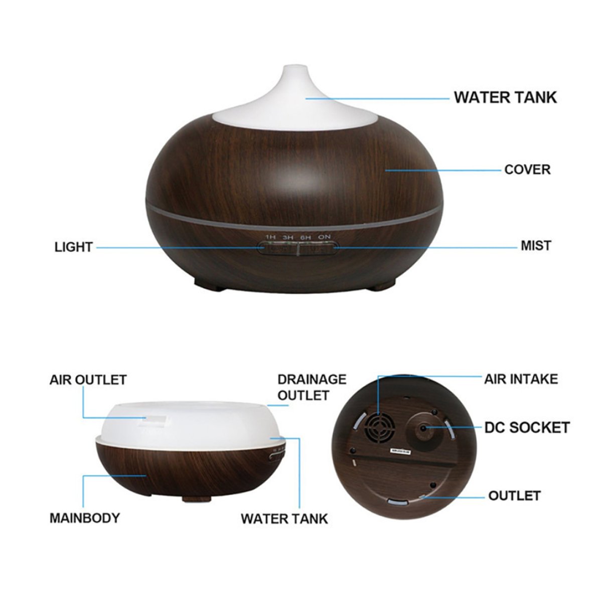 MistyAura Aroma Humidifier