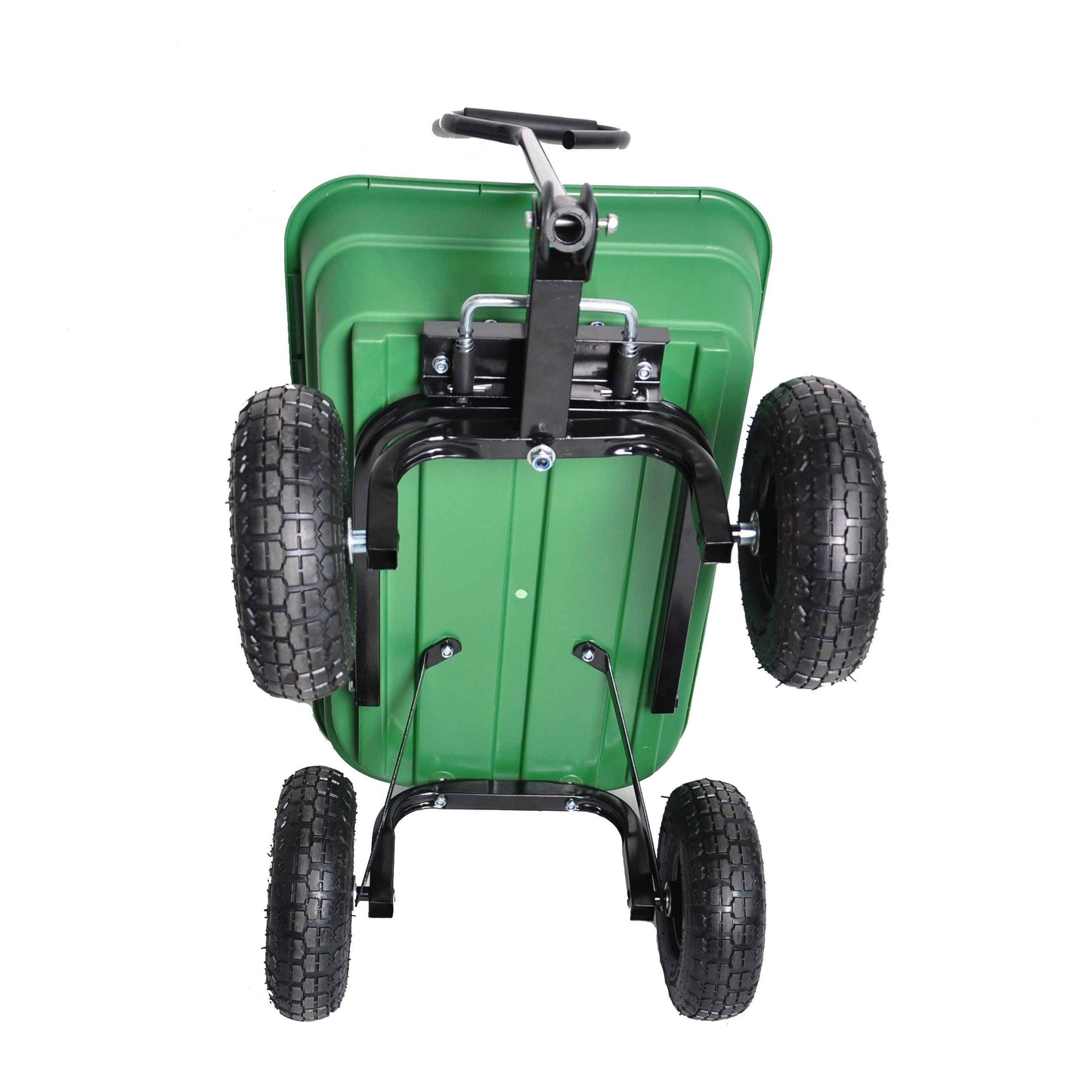 Folding Garden Dump Cart With Steel Frame And 10-in., 300-Pound