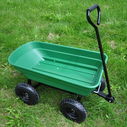 Folding Garden Dump Cart With Steel Frame And 10-in., 300-Pound