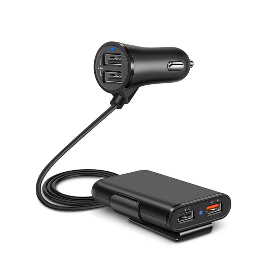 4-Port Fast Car Charger Hub