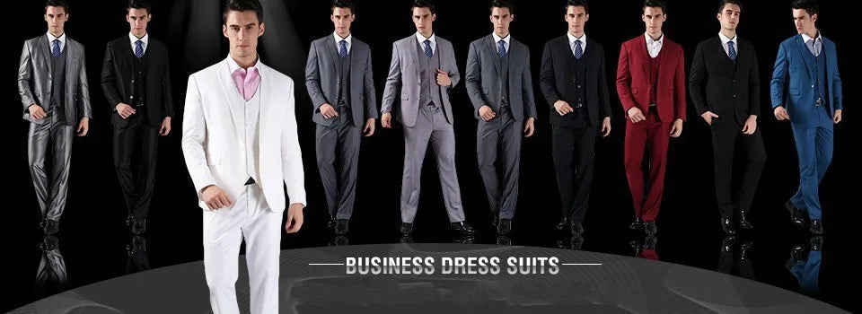 Striped Wedding Suits for Men Double Breasted Groom Tuxedo 2 Pieces Pinstripe Style Set Jacket with Pants Formal Customized Suit