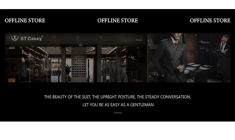 Elegant man suits high quality 2 piece set jacket + pants double-breasted party outfit groom's suit Wedding dinner business suit