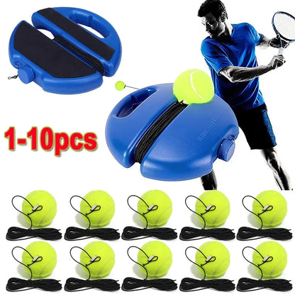 Heavy Duty Tennis Training Aids Base With Elastic Rope Ball Practice