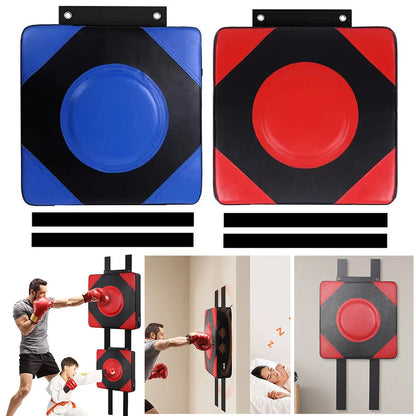 Boxing Punch Target PU Leather Square Wall Target Adjustable Height Boxing Training Sandbag Wall Sandbag for Martial Arts Karate