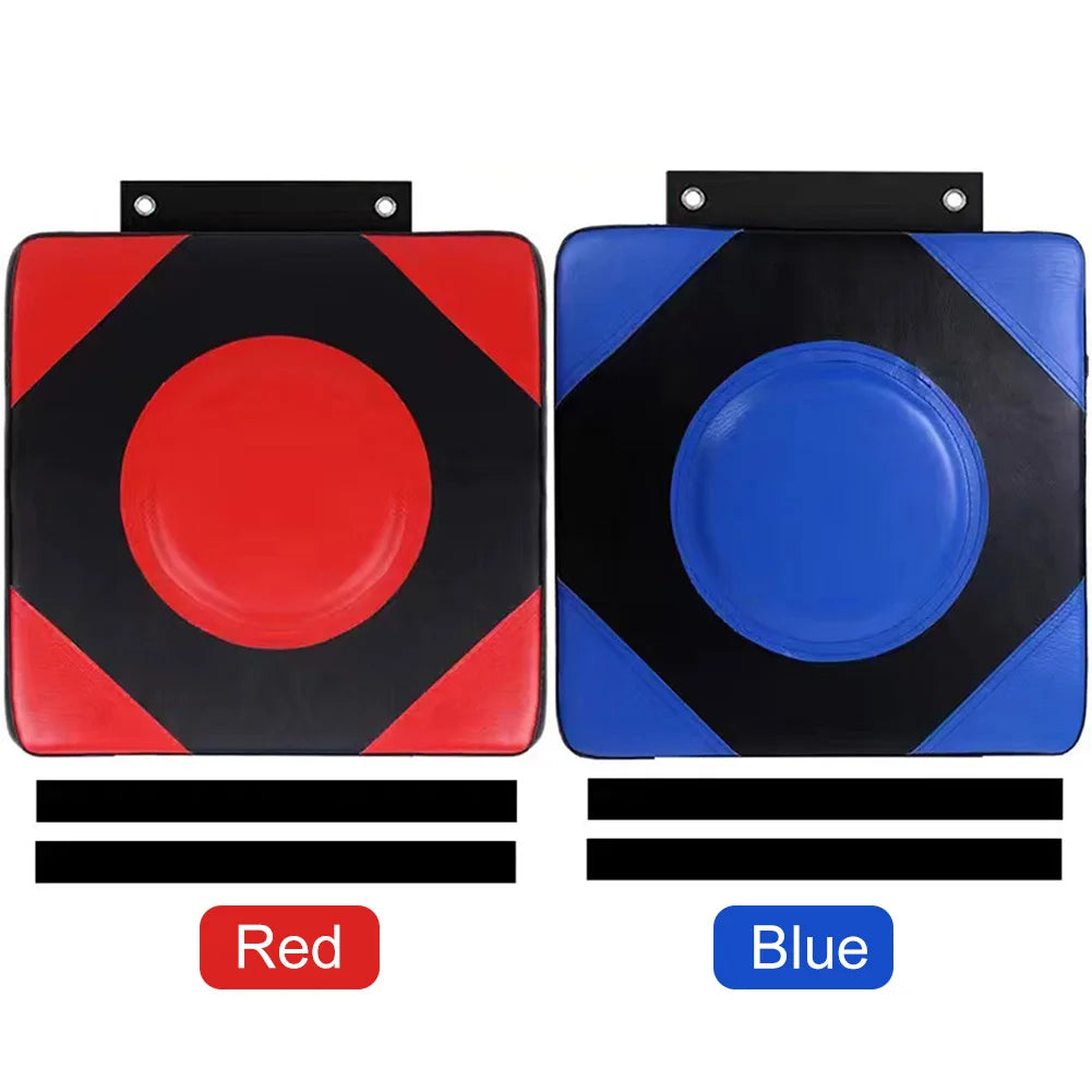 Boxing Punch Target PU Leather Square Wall Target Adjustable Height Boxing Training Sandbag Wall Sandbag for Martial Arts Karate