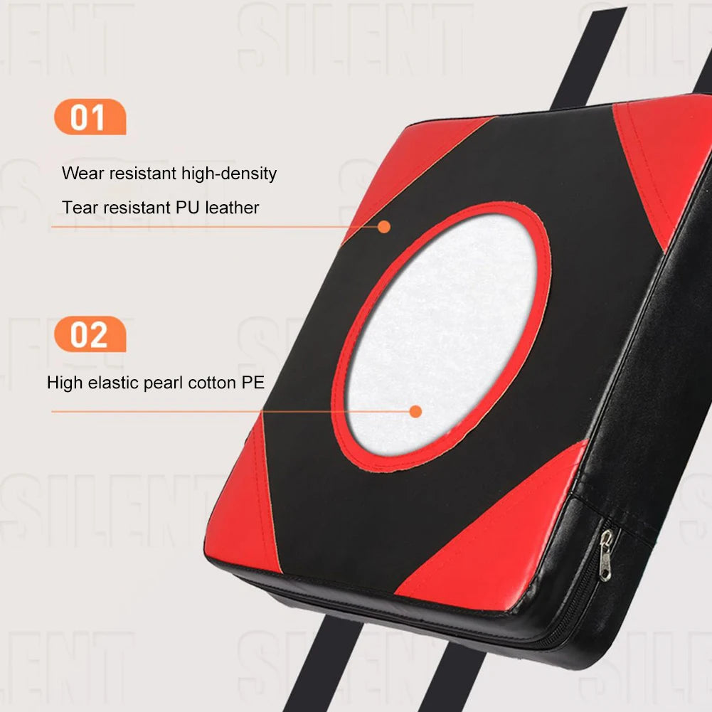 Boxing Punch Target PU Leather Square Wall Target Adjustable Height Boxing Training Sandbag Wall Sandbag for Martial Arts Karate