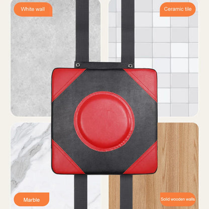 Boxing Punch Target PU Leather Square Wall Target Adjustable Height Boxing Training Sandbag Wall Sandbag for Martial Arts Karate