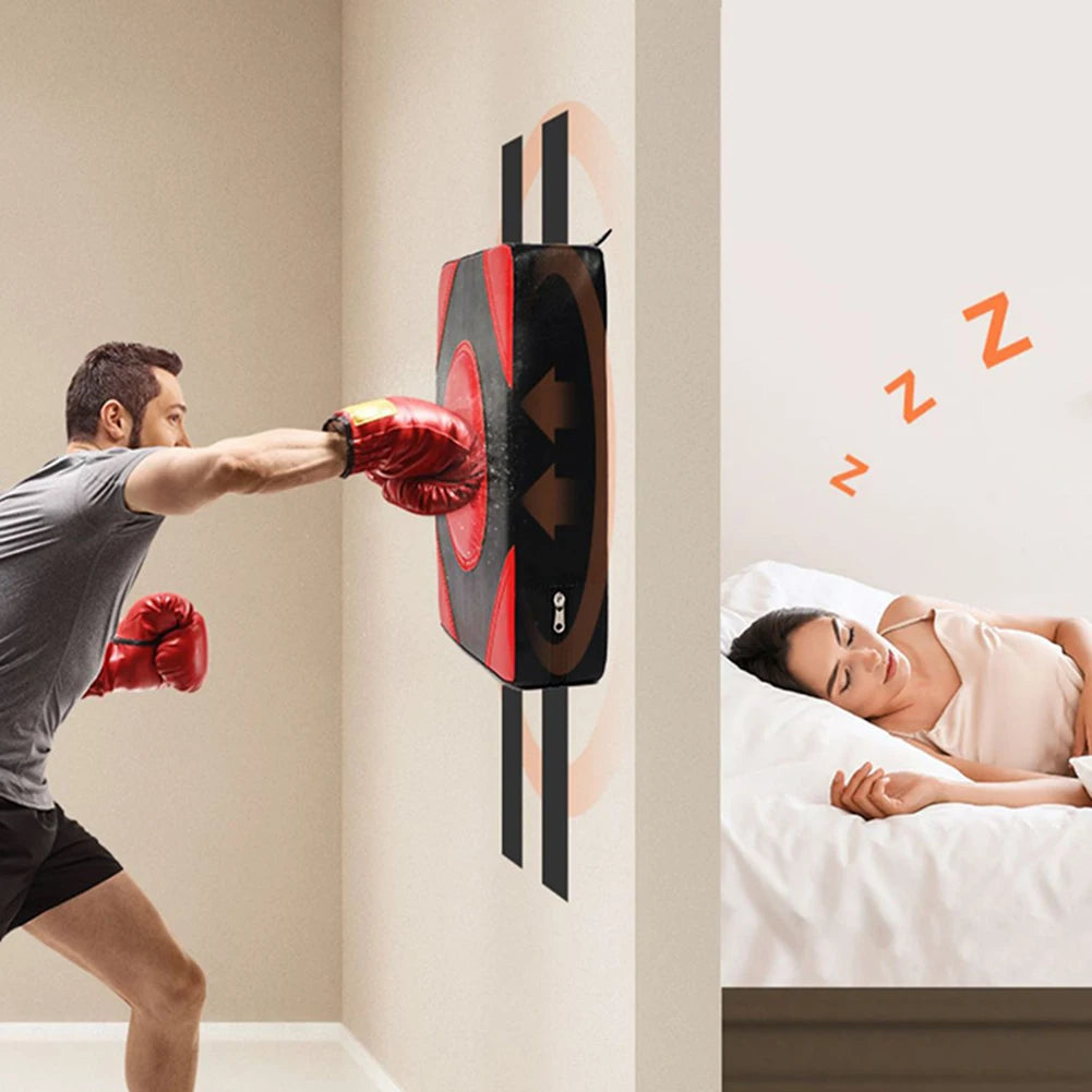 Boxing Punch Target PU Leather Square Wall Target Adjustable Height Boxing Training Sandbag Wall Sandbag for Martial Arts Karate