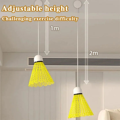 Automatic Rebound Badminton Trainer Badminton Single-Player Rebound Trainer Self Study Badminton Trainer Set Automatic