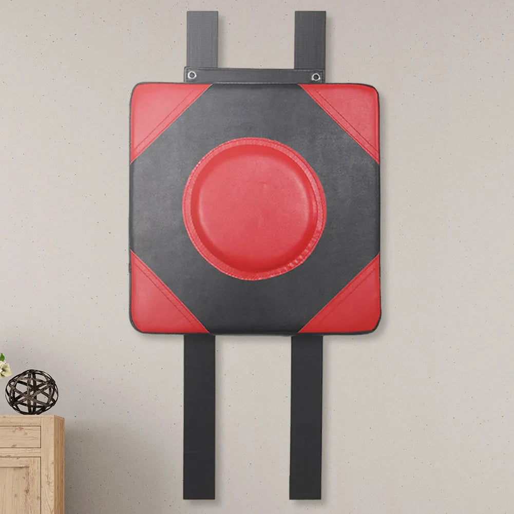 Boxing Punch Target PU Leather Square Wall Target Adjustable Height Boxing Training Sandbag Wall Sandbag for Martial Arts Karate