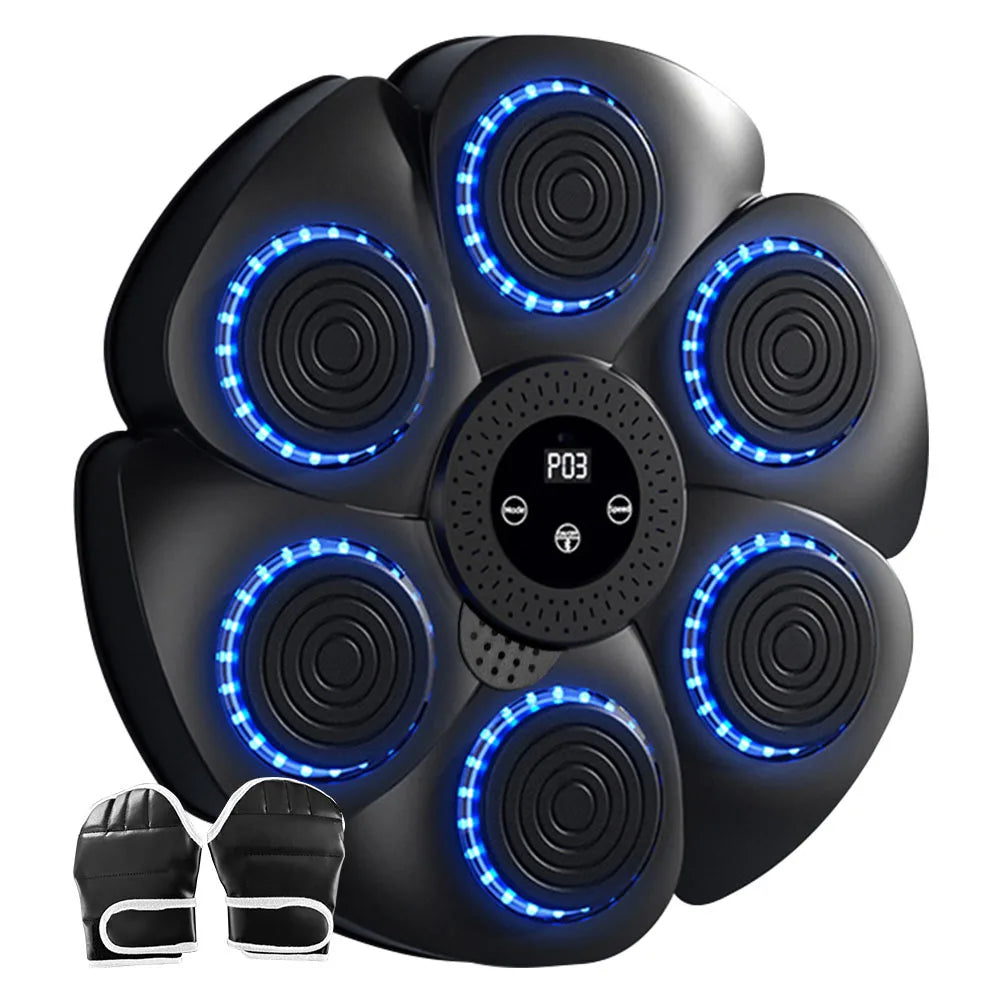 Music Boxing Machine Music Boxing Puncher Wall Mounted Smart Bluetooth-Compatible Boxing Machine Type C Charging for Kids Adults