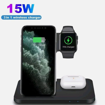 3-in-1 Fast Wireless Charging Station