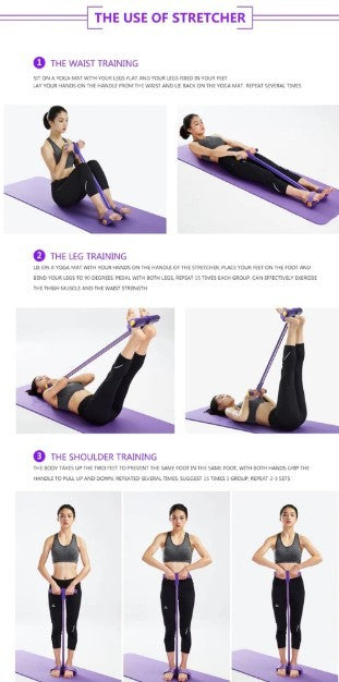 4-Tube Pedal Resistance Trainer