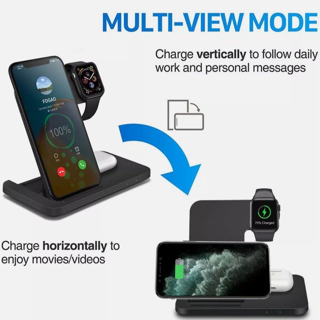 3-in-1 Fast Wireless Charging Station